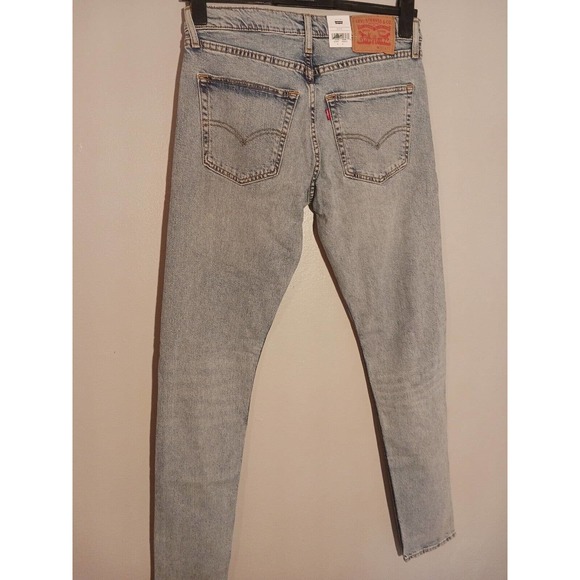 Levi's Men's 512 Slim Taper Fit Jeans NWT distressed Light Wash 32x36 - Picture 4 of 11